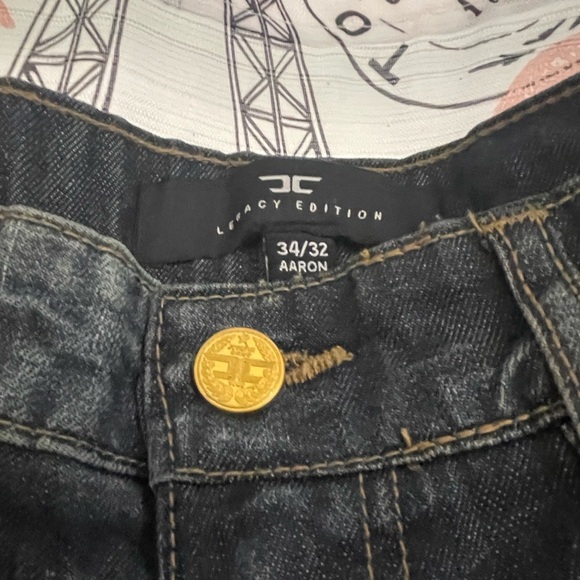 Men's Blue and Brown Skinny Jeans - Picture 2 of 4